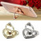Heart Phone Ring Holder, Love Heart Diamond Shape, Finger Grip Stand, Rose Gold, Silver, Gold
