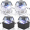 COWANIEE 4 PCS Keyboard Fidget Toy, Stylish Fidget Keychain with LED Light, Exercise Wrist and Stress Relief