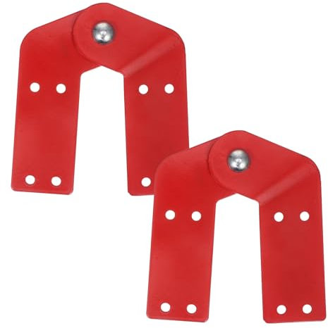 Ladder Hinge, Hinges Herringbone Ladder Tie Rod Red Step Ladder Parts Ladder Hinges Made of Aluminum Alloy Suitable for Single or Double Telescopic Ladder and Engineering Ladder