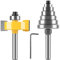 Rabbet Router Bit Set 1/4 Inch Shank, Rabbeting Router Bit with Interchangeable 6 Bearings Set (1/8, 1/4, 5/16, 3/8, 7/16, 1/2 Bearings)