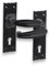Infinity Decor Pair of Antique Black Isabella Lever Door Handle on Backplate – Wrought Iron Key Lock Door Handle Pack for Internal and External Use