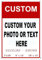 Custom Metal Sign – Personalised Outdoor Aluminium Sign, Weatherproof Plaque for House Number, Gate, Garden or Workshop