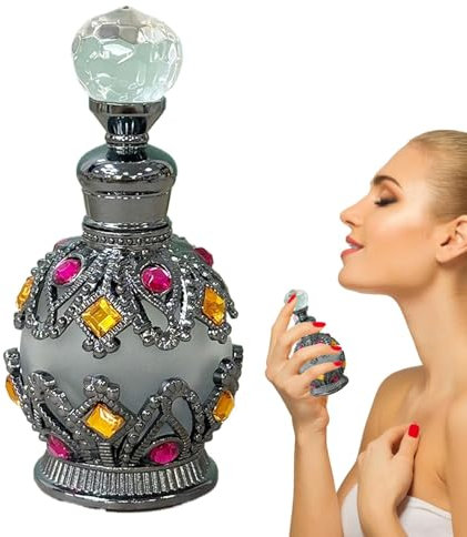 Leere Flaschen, nachfüllbare leere Flaschen – feine Zerstäuberflasche für Kosmetik, tragbar, mit Schmuck, luxuriöser Nebelhalter, Vintage-Verdampfer-Fächer für Toner