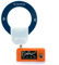 Ricevitore radio digitale portatile, SI47320 FM/AM/LSB/USB, ricevitore a banda larga con antenna ad anello a banda larga, batteria integrata da 800 mAh (arancione)