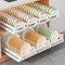Pull-Out Single Tier Dish Rack For Cupboard, Slide Out Dish Drying Rack For Kitchen Cabinets, Pull Out Drawer For Kitchen Under Sink Organizer, Stainless Steel Dish Drainers For Kitchen Counter(Plate