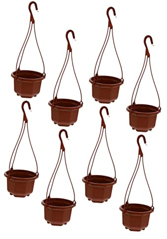 Gatuida 8ensembles Pot De Fleur Suspendu pour Plantes Pot De Fleurs Suspendu pour Jardin Et Intérieur