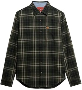 Superdry Herren Langärmliges Baumwoll-Holzfällerhemd