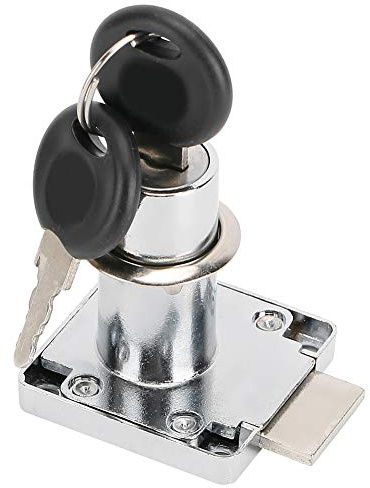 RiToEasysports Drawer Lock Durable Zinc Alloy 3Pcs/Set for Desk Cabinet Wardrobe Door with Keys, Practical Accessories for Home Office Mailbox Jewelry Box