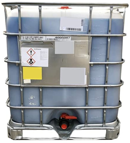 Hexeal Blue Antifreeze 1000L – 1000L IBC of High Concentrate Long Life Engine Coolant & Antifreeze for Cars & Vans – Summer & Winter – All Year Freeze Protection to -37 Degrees Celsius