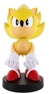 Cable Guys - Super Sonic the Hedgehog Gaming Accessories Holder & Phone Holder for most Controller (Xbox, Play Station, Nintendo Switch) & Phone