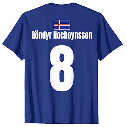 Isländische Namen Fußball Island Sauf Trikot Mallorca T-Shirt
