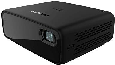 Philips PicoPix Micro 2, kompakter Projektor mit DLP-LED, HDMI, USB-C, 5 Std. Akkulaufzeit