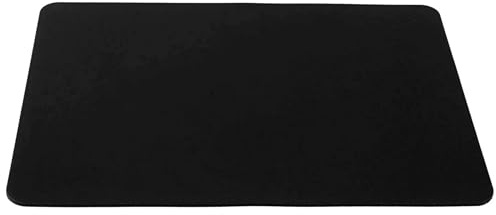 silmo Mouse Mat Medium 13 x 11 inches / 32 x 27 cm, black Mouse Pad, Lasercut Edges, washable & rollable Mouse Pad, Gaming Home Office Mousemat, Mousepad non-slip & quiet, Desk Mat