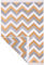 Fashion4Home Teppich Läufer - Tepiche für Wohnzimmer, Schlafzimmer, Küche, Kinderzimmer, Badezimmer - Boho Kelim - Läufer Flur, Zigzag-Gold, Größe: 160x230 cm
