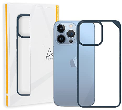 ARMOR Signature Case for iPhone 13 Pro Max (Midnight Blue with Orange Tape)