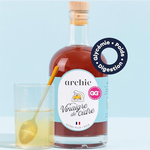 Archie, Vinaigre de Cidre de pomme Biologique. Avec sa mère. Meilleure Digestion, Régule la Glycémie,. Cure à boire. Made in France.