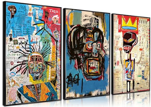 Lot de 3 impressions sur toile de peintures sur toile abstraite moderne pour salon, chambre à coucher, salle de bain, bureau, décoration d'intérieur, sans cadre