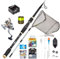 MiRoeFishing Angelset Komplettset – 3,00 m Allround Angelrute mit Rolle, Monofile Schnur & Zubehör für Anfänger & Fortgeschrittene – Ideal für Forellenangeln, See & Fluss