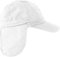 normani 2 in 1 Sommer Cap mit einrollbarem Sonnenschutz Savannah Farbe Weiß Größe M