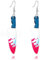 AOVNA 1 Pair Halloween Bloody Knife Dangle Earrings Horror Knife Acrylic Earrings Gothic Bloody Earrings Funny Props for Halloween Carnival Cosplay