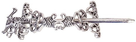 FRCOLOR knoten kopfschmuck Haarspange mit Stock Wikinger Haarspange Tiara Essstäbchen aus Metall Haarschmuck Haarspange im Ethno-Stil Volksbrauch Kopfbedeckung schmücken Haarnadel Mann