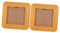 UKCOCO 2 Stücke Foto Rahmen Mini Quadratischen Bilderrahmen Holz Foto Rahmen Für Tabletop Display Keine Pappe