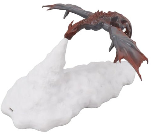 Fockety Feuerdrachen-Lampe, 5 V, 800 MAh 3D-gedrucktes Nachtlicht Rote Beleuchtung Berührungssteuerung Kinder Schlafen Nacht für und Mädchen Schlafzimmer Kinderzimmer,