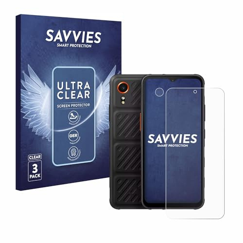 Savvies Schutzfolie für Samsung Galaxy XCover 7 | (Display+Kamera) 6 Stück Transparenter Displayschutz Made in Germany Ultra-Klar Displayschutz-Folie