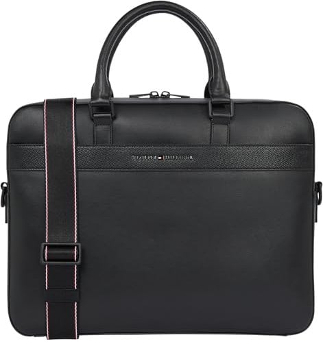 Tommy Hilfiger Sac pour Ordinateur Portable Homme Corp Élégant, Noir (Black), Taille Unique