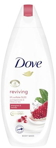 6er Pack - DOVE Duschgel Reviving - Granatapfel & Hibiskus Tee - 225ml