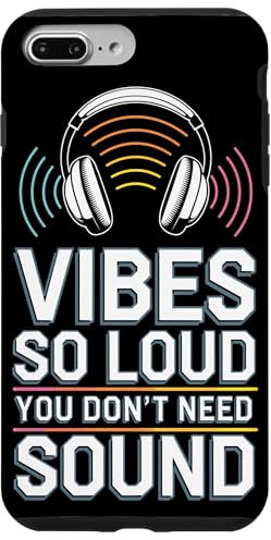 Carcasa para iPhone 7 Plus/8 Plus Silent Disco Party Auriculares inalámbricos Dance Vibes Tee