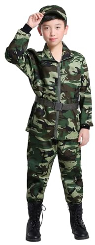 Costume de l'armée pour Enfants, Costume de Soldat, Costumes Militaires, Uniformes de pour garçons Ensembles Fille Tailleurs