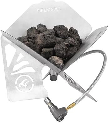 Fire-Maple Antarcti Gas Fire Pit Windproof Outdoor Mini Heater Stainless Steel Portable Foldable Firepit for Camping Patio Outdoors