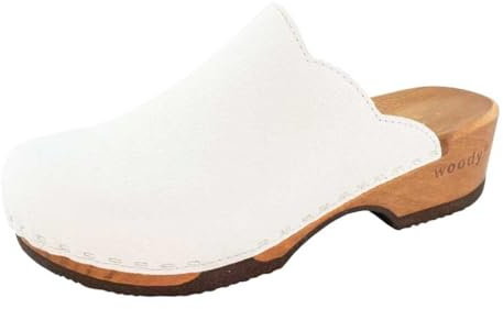 woody Damen Emma Clog, Weiss, 41 EU