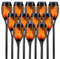 LQWELL® Solarleuchten Solar Fackellicht für Außen Garten 12 Stück 12 LED Solarlampe mit Realistischer Flammeneffekt IP65 Wasserdicht Gartenfackeln Solar Weg Hinterhöfe Rasen Beleuchtung (12 Stück)