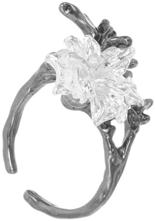 VERDANVERSE Mandala Ring Modischer Damenring Blumen Fingerring Formring Für Damen Ringschmuck Damen Blumenring Ringe Für Damen Trendiger Minimalistischer Ring Einzigartiger