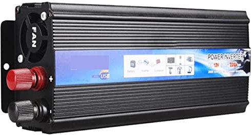 2000W/1000W/500W Inverter for Auto 12V 220 Inverter di Potenza da CC a CA 12V a convertitore di Tensione for Auto con Caricatore USB for Tablet Telefono,Uscita Potente(2000W)