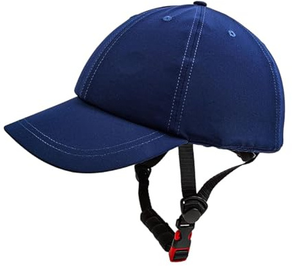 QSTDGVPW Casque de Vélo Chapeau avec Sangle Réglable Casquette de Baseball Respirante Amortissant Chapeau D'Été Fonctionnel pour Femmes Adapté Au Cyclisme, Bleu, M