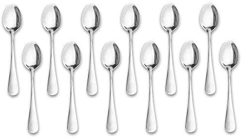 Demitasse Espresso Spoons,12-piece Mini Coffee Tiny Stainless Steel Spoons Bistro Small Spoons for Dessert, Tea, Appetizer(4.7Inch)…