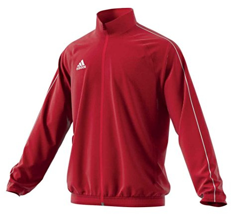 Adidas Herren Jacke Core 18, Power Red/White, S, CV3686