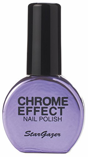 Purple chrome effect nail polish. Easy to apply metallic finish nail polish