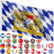 FLAGMASTER Flagge, 30 verschiedene Fahnen zur Wahl, Größe 120 cm x 80 cm, Bayern