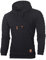 Xmiral Herren Sweatshirt Top Herbst Langarm Plaid Hoodie Mit Kapuze T-Shirt Outwear(M,Schwarz)