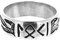 Kiss of Leather Fingerring Loki aus 925 Sterling Silber, Gr. 52-74 (58 (18.5))