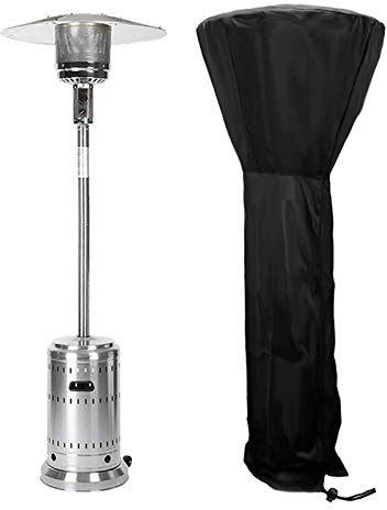 Housse de Chauffage Patio, Couverture Protection pour Parasol Chauffant en 210D Oxford Imperméable, Bache de Protection pour Chauffage de Terrasse Extérieur Anti-Poussière/Vent (L: 240x92x59CM, Noir)