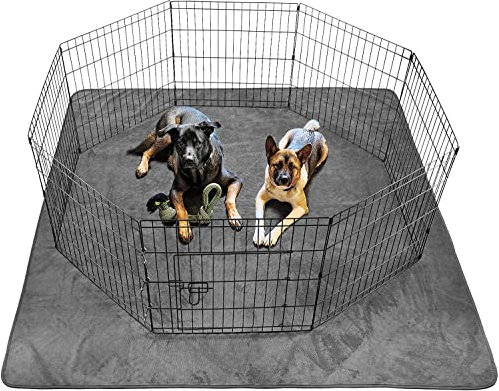Dog Pee Pad Washable Extra Large 182x182cm Instant Absorb Training Pads Non-Slip Pet Playpen Mat Waterproof Reusable Floor Mat for Puppy/Senior Dog Whelping Incontinence Housebreaking