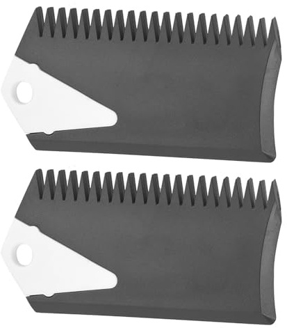 Yosoo Health Gear Surfboard Wax Comb, 2 Pieces Wax Comb and Fin Key, Surf Wax Comb, Surf Board Wax Removal Tool, Surfing Board Skateboard Longboard Wax Cleaner Tool Accessory