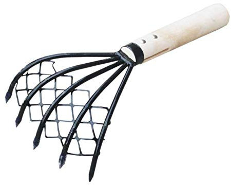 Vongole Pitchfork, rastrello per vongole da Giardino con Strumento a Rete, rastrello da Giardino per Scavare Frutti di Mare Conch Beach, Strumenti per Scavare Frutti di Mare
