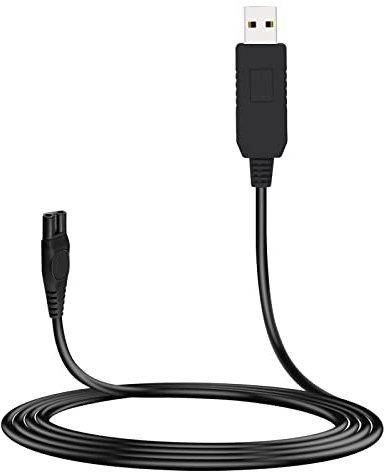MEROM 15V USB Netzkabel Kabel Kompatibel mit Philips HQ8505 Rasierer 9000 7000 5000 3000 Serie Multigroom Pro All-in-One Grooming Trimmer Precision Bodygroom Ldekabel Ladegerät