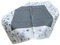Westernlifestyle Tischläufer Tischdecke Mitteldecke Tischband gestickt Rosen Rot Weiss Silber Grau (85 x 85, Silber/Grau/Weiss)